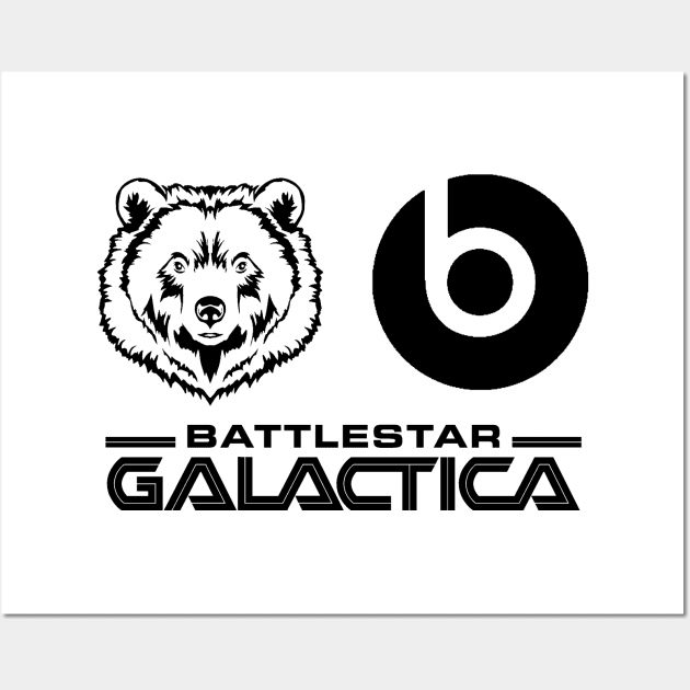 Bears, Beatz, Battlestar Galactica Wall Art by Rich McRae